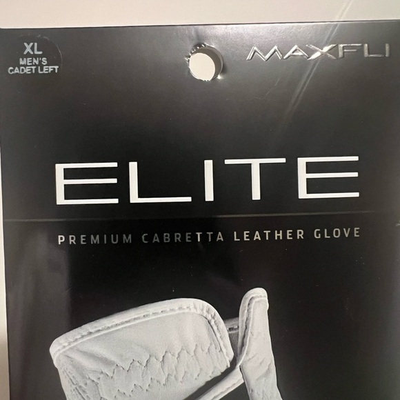 NWT Maxfli Elite Premium Cabretta Leather Glove Size XL Men's CADET LEFT (G1) - Picture 2 of 3